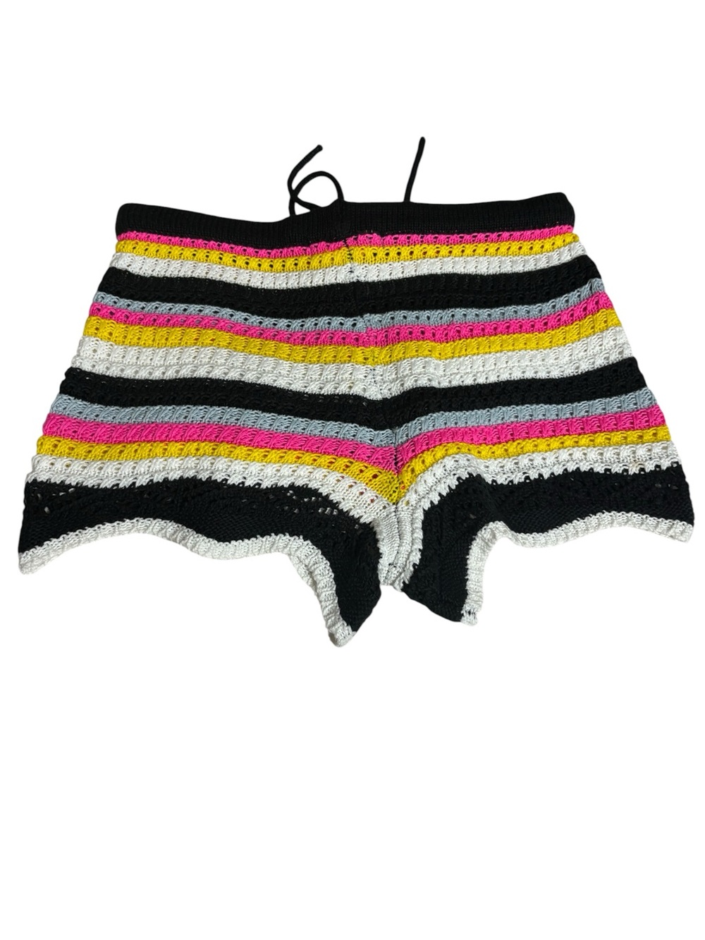 Jolie & Joy Knit Crochet Drawstring Shorts - Picture 3 of 5